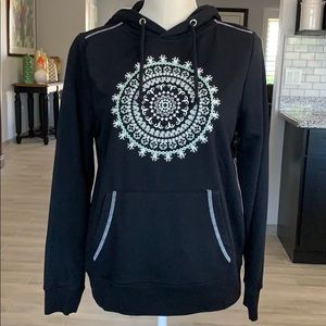 Just Be brand, black hooded sweatshirt